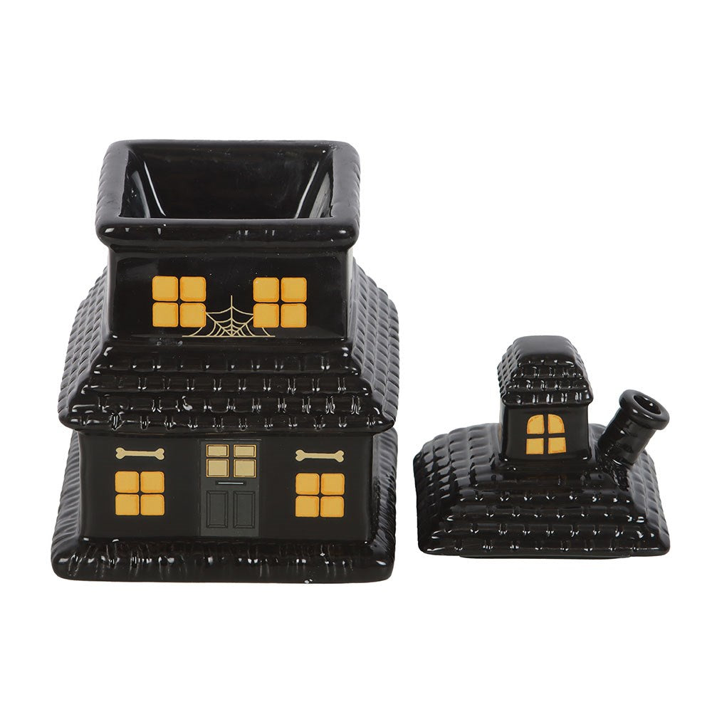 Black and Orange Haunted House Wax Melter